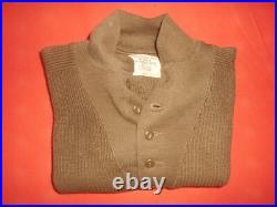 U. S. ARMY 1945 WWII -SWEATERS, HIGH NECK Size LARGE