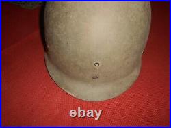 U. S. ARMY VTG Front Seam WWII M1 Helmet & liner'CAPAC' WWII''used'