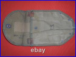 U. S. ARMY WWII 1943 Canvas Cover & 1945 Entrenching Tool Shovel MILITARIA