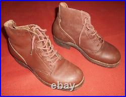 U. S. ARMY WWII Shoes Leather Boots Infantry Boots Brown WWII Size 9 EE