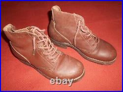 U. S. ARMY WWII Shoes Leather Boots Infantry Boots Brown WWII Size 9 EE