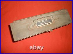 U. S. ARMY WWII Vintage Signal Corps Crystal Case CS-137 & 80 Crystal Frequency