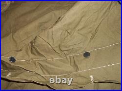 U. S. ARMY1945 WWII TENT, 2 X 1/2 Pup with triangular ends on both side''used'