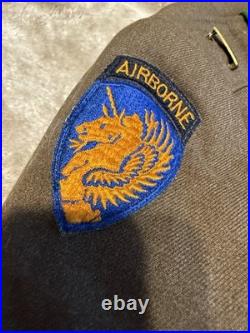 U. S. Army WWII Officer's Ike Jacket 13th Airborne Division Glider