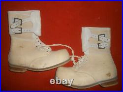 U. S. Army Wwii 10th Mtn Felt Double Buckle Boots Artic Issue Militaria Ex. L