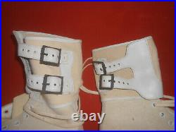 U. S. Army Wwii 10th Mtn Felt Double Buckle Boots Artic Issue Militaria Large
