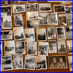 US ARMY WWII 1945-46 200+ Photo Lot Co. B, 351st Infantry Italy Cook
