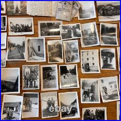 US ARMY WWII 1945-46 200+ Photo Lot Co. B, 351st Infantry Italy Cook