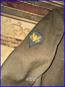 US ARMY WWII Uniform 2nd Infantry Ike Jacket & Pants E-4 Specialist