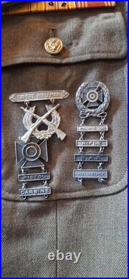 US ARMY WWII Uniform Tunic, WithAwards a True Hero
