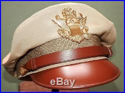 US Army AAF WW2 PILOT BANCROFT FLIGHTER TROPICAL WOOL 50 MISSION CRUSH CAP Hat