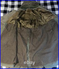 US Army M-1943 Cold Weather Field Jacket Hooded Olive Green WWII Original
