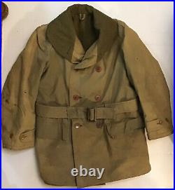 US Army WW 2 1st pattern Model 1938 jeep coat mackinaw size 40 Officer Soldier