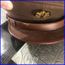US Army WW II Hat, Wool FieldShirt 14½ 32, Pants W32 L29 & Brown Shirt 15½ 33