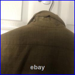 US Army WW II Hat, Wool FieldShirt 14½ 32, Pants W32 L29 & Brown Shirt 15½ 33