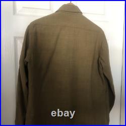 US Army WW II Hat, Wool FieldShirt 14½ 32, Pants W32 L29 & Brown Shirt 15½ 33