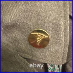 US Army WWII 2nd Div / 6th Army Staff Sgt Ike Jacket Uniform Size 32R & Extra