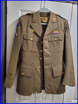 US Army WWII 4 Pocket Wool Jacket Trousers Belt & Cadet Burma USAAF CBI Uniform