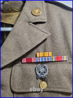 US Army WWII 4 Pocket Wool Jacket Trousers Belt & Cadet Burma USAAF CBI Uniform