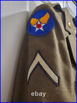 US Army WWII 4 Pocket Wool Jacket Trousers Belt & Cadet Burma USAAF CBI Uniform