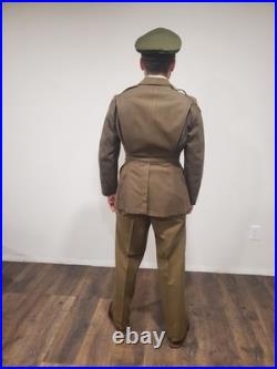 US Army WWII 4 Pocket Wool Jacket Trousers Belt & Cadet Burma USAAF CBI Uniform