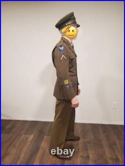 US Army WWII 4 Pocket Wool Jacket Trousers Belt & Cadet Burma USAAF CBI Uniform