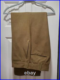 US Army WWII 4 Pocket Wool Jacket Trousers Belt & Cadet Burma USAAF CBI Uniform