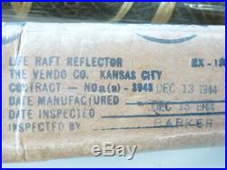 US Army WWII, Life raft Reflector in original box, unused, dated 1944