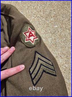 US Army WWII NAMED Uniform And PHOTO Grouping Ike Jacket Pacific Engineer