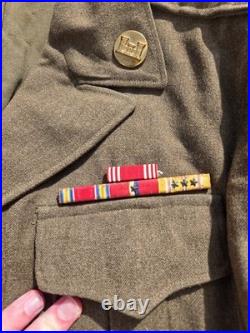 US Army WWII NAMED Uniform And PHOTO Grouping Ike Jacket Pacific Engineer