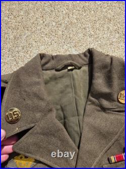 US Army WWII NAMED Uniform And PHOTO Grouping Ike Jacket Pacific Engineer