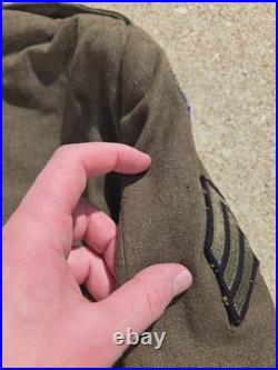US Army WWII NAMED Uniform And PHOTO Grouping Ike Jacket Pacific Engineer