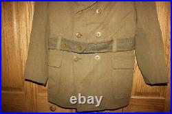 US Military Original WW2 US Army Officers MACKINAW JACKET Coat Size 41 CG04