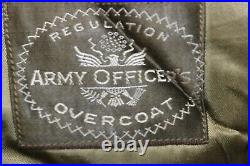 US Military Original WW2 US Army Officers MACKINAW JACKET Coat Size 41 CG04