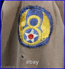 US WW2 Army Air Corps 8th Air Force Medical Officer's Pinks Overcoat Named J332