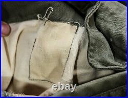 US WW2 Army Airborne Command M43 Field Combat Jacket Laundry Mark 34R Cool! J333