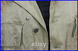US WW2 Army Combat Field 2nd Pattern HBT Jacket 13 Star Buttons Large Size J291