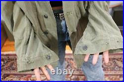 US WW2 Army Combat Field 2nd Pattern HBT Jacket 13 Star Buttons Large Size J291