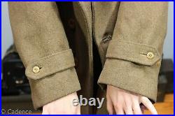 US WW2 Army Enlisted Overcoat Converted To Jeep Coat Jacket Mackinaw. NICE! J181