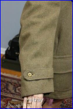US WW2 Army Enlisted Overcoat Converted To Jeep Coat Jacket Mackinaw. NICE! J181