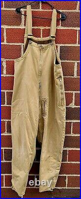 US WW2 Army Tanker Bibs Sz L 1944 Worn Rare WWII Pants Trousers Overalls 40s USN