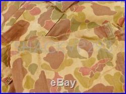 US WWII Army / USMC M1942'Frogskin' HBT Coverall One Piece Camouflage 36R