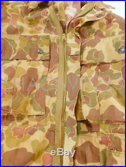 US WWII Army / USMC M1942'Frogskin' HBT Coverall One Piece Camouflage 36R