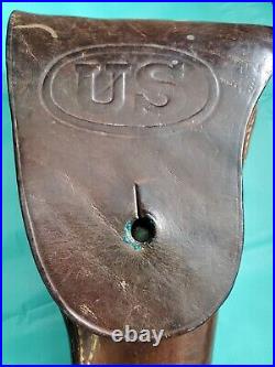 US World War II Army Colt 45 Pistol Leather Holster 1942
