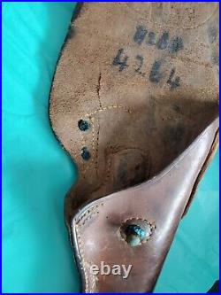 US World War II Army Colt 45 Pistol Leather Holster 1942
