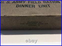 Unopened Original WWII U. S. ARMY DINNER RATION K RATION Made by Cracker Jack Co