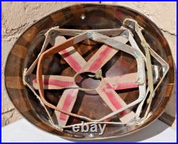 Us Army Ww2 M-1 Combat Helmet Early Westinghouse Liner Silver Rayon Webbing