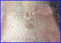 Us Army Ww2 M-1 Combat Helmet Early Westinghouse Liner Silver Rayon Webbing