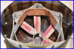 Us Army Ww2 M-1 Combat Helmet Early Westinghouse Liner Silver Rayon Webbing