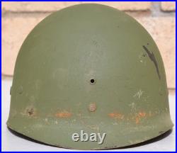 Us Army Ww2 M-1 Combat Helmet Early Westinghouse Liner Silver Rayon Webbing
